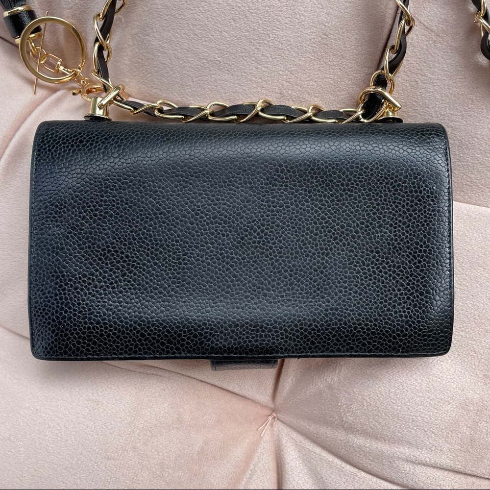 Chanel 90s Caviar CC Wallet on Chain - Picture 6 of 14